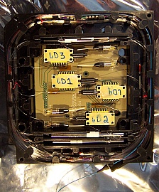 Four 200mW Fitel 14xxnm pump lasers inside Raman pump unit. It includes FOL1402PNJ-617-1465.0, FOL1402PNJ-617-1424.5, FOL1402PNJ-617-1455.0, FOL1402PNJ-617-1434.0, and other passive components.  You may also choose only  one laser when you checkout.  P/N:
