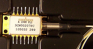 1486nm 140mW Alcatel  A1948PLI Laser with internal isolator.  Product code: 3CN00207FC.  with SC/APC connector. Pin 5 (thermistor) and Pin 10 (laser anode) are connected internally, 'Sell As Is'