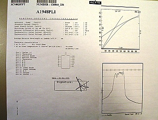 1460-1490nm 180mW Alcatel A1948PLI Laser with internal isolator.  Product code: 3CN00207FT.  with SC/APC connector.