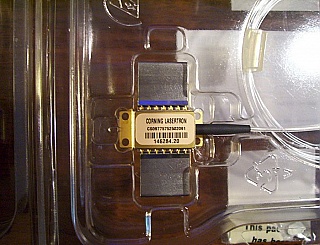 977.5nm  250mW non-grating stabilized pump laser.  Lasertron P/N: CS09775752502091