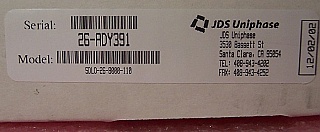 970-985nm  110mW kink-free pump laser with FBG stabilizer. JDS product code: SDLO-26-8000-110-TE