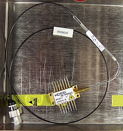 974nm pump laser. Nortel type code: LC92GCI74-20. We fusion-spliced FC/PC connector of Flexcore CS980 fiber. 'Sell As Is'. Sample 1