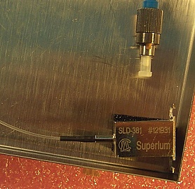 About-825nm near-2mW SLD.   14-pin DIL package.  Superlum model: SLD-381