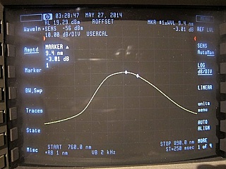 About-825nm near-2mW SLD.   14-pin DIL package.  Superlum model: SLD-381