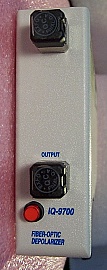 EXFO Passive Depolarizer module. IQ-9700. It can be used seperately without instrument mainframe. With 2 FC/PC optical adapters at front.