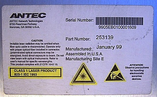 Fiber booster amplifier, EDFA 17dBm C-band benchtop instrument. Flat gain. Antec model: LLOA-17B