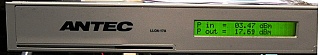 Fiber booster amplifier, EDFA 17dBm C-band benchtop instrument. Flat gain. Antec model: LLOA-17A