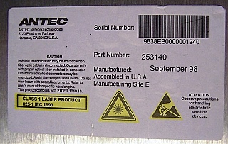Fiber booster amplifier, EDFA 17dBm C-band benchtop instrument. Flat gain. Antec model: LLOA-17A