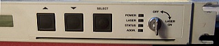 Fiber booster amplifier, EDFA 20dBm C-band benchtop instrument. Flat gain. Antec model: LLOA-20B