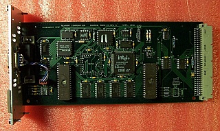 Newport remote processor card (GPIB/RS232 card). Enclosure is missing. 'Sell as parts'.