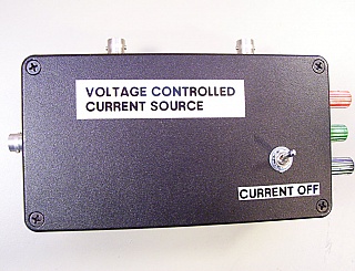 Voltage controlled current source. Customized laser driver. +/-5V dc input