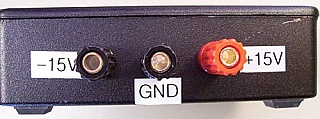 FM response box.  Customized laser driver with RF direct modulation, LS-01A laser saver. +/-5V dc input