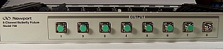 Newport 8-channel butterfly laser mount fixture, Model 708. For Newport laser controller