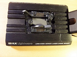 ILX Lightwave LDM-4980  butterfly laser diode mount, for 14-pin butterfly, with two 9-pin adapters