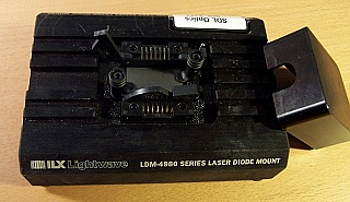 ILX Lightwave LDM-4980  butterfly laser diode mount, for 14-pin butterfly, with two 9-pin adapters