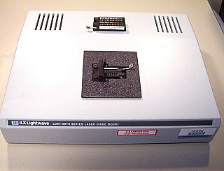 ILX 4970 series DIL Laser diode mount, with one 28-pin and one 14-pin DIL laser mount.