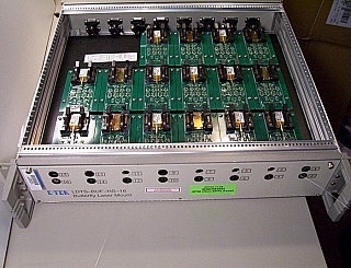 E-tek butterfly 16-channel laser mount fixture,  LDTS-BUF-HS-16-1A-GH. Lasers are not included