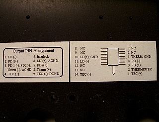 E-tek butterfly 16-channel laser mount fixture,  LDTS-BUF-HS-16-1A-GH. Lasers are not included