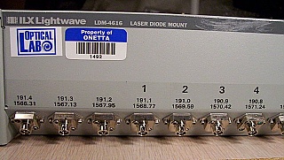 ILX LDM-4616  16-channel laser mount fixture. Missing 18 cables. Sample A