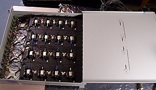 ILX LDM-4616  16-channel laser mount fixture. Including all 16 pairs of cables. Sample B
