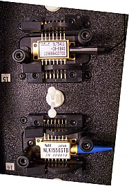 ILX LDM-4616  16-channel laser mount fixture. Including all 16 pairs of cables. Sample B
