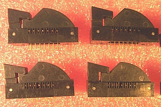 7-pin butterfly terminal/socket with clamp,  to make 7-pin or 14-pin butterfly laser mount. Azimuth P/N: P/N: 5253-100-7-S2. One plastic teeth is missing or heavily bent. `Sell As Is`, `No Return`.