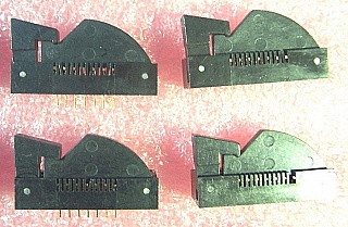 7-pin butterfly terminal/socket with clamp,  to make 7-pin or 14-pin butterfly laser mount. Azimuth P/N: P/N: 5253-100-7-S2. One plastic teeth is missing or heavily bent. `Sell As Is`, `No Return`.