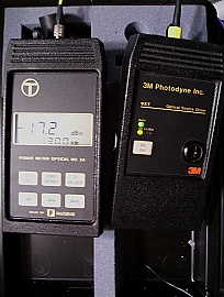 Photodyne 9XT 1300nm source and Optic power meter No 2A. With carrying case