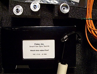 Fotec fiber Optic loss Test Kit with carry case.  665/850nm.