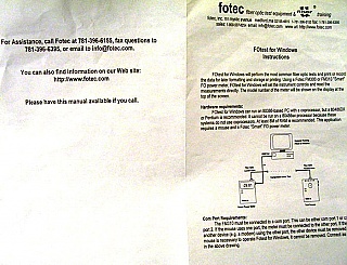 Fotec fiber Optic loss Test Kit with carry case.  665/850nm.