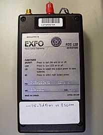 EXFO FOT/FOS Fiber-Optic Tester . With 0.85um LED (FOS-121) and 780/850/1300/1310/1550nm power meter(FOT-12A).