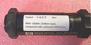 HP/Agilent 81521B optical head for HP8153A or HP8152A Lightwave Multimeter