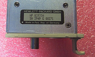 Agilent/HP 81533A optical head interface module (Works with HP 8153A Lightwave multimeter mainframe)