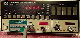 HP/Agilent 8152A optical average power meter.