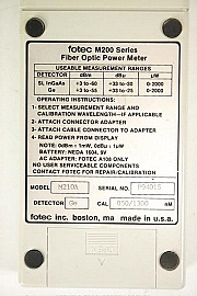 FOTEC M200 Optical Power Meter, -55 to +3dBm, Model: M210A.