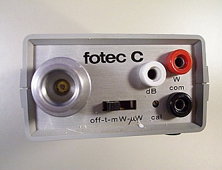 FOTEC C210L 1300nm Optical Power Tester. With a  fiber adapter. 'Sell As Is'