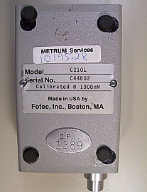 FOTEC C210L 1300nm Optical Power Tester. With a  fiber adapter. 'Sell As Is'
