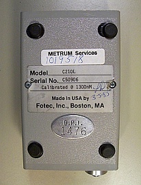 FOTEC C210L 1300nm Optical Power Tester. With FC fiber adapter. 'Sell As Is'