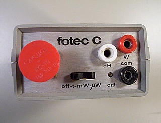 FOTEC C210L 850nm Optical Power Tester. Without  fiber adapter. 'Sell As Is'