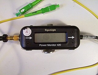 EigenLight 420 Power Monitor-Attenuator, -40 dBm to +20 dBm. 1.3/1.55um