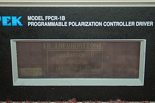 E-Tek FPCR-1B Programmable Polarization Controller Driver, with 1550nm Polarization Controller module: FPCR223144133
