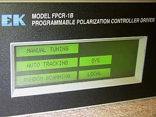 E-Tek FPCR-1B Programmable Polarization Controller Driver, with 1550nm Polarization Controller module: FPCR223144133