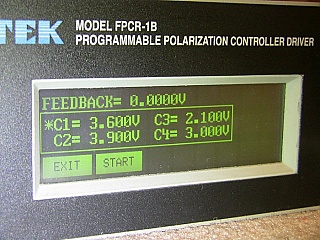 E-Tek FPCR-1B Programmable Polarization Controller Driver, with 1550nm Polarization Controller module: FPCR223144133