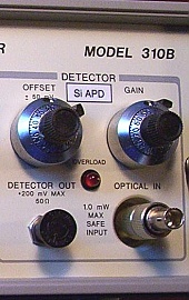 BCP O/E convertor, high gain, Wideband Model:310B-02SR .  With ST optical adapter on front panel.