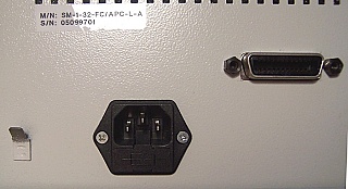 LT-9600 1x33 Fiber optic switch with LED display. LIGHTech P/N:SM-1-32-FC/APC-L-A