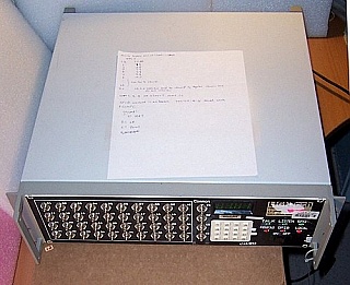 LT-2000  4x40 matrix switch, for 1.55um SMF, with LED display. LIGHTech P/N:N440LM5G. Light cannot pass switch. `Sell As Parts`, `No Return`