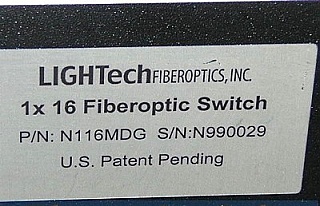 LT-9600 1x16 Fiber optic switch with LED display. Not working, sell for parts