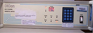 Dicon 2X50 Multi-Channel Fiberoptic Switch. Model: S-1-50-9-N-L-C1.