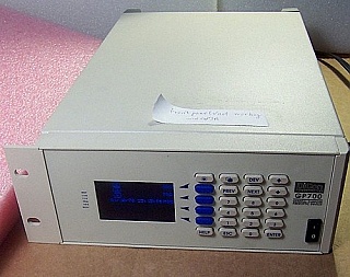 Dicon GP700  fiber optic switch, 15 FC/PC adapters  on rear panel. Bottons on front panel are not functional. 'Sell As Parts', 'No Return'