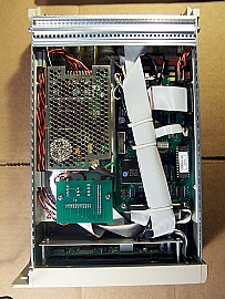 Dicon GP700  fiber optic switch, 15 FC/PC adapters  on rear panel. Bottons on front panel are not functional. 'Sell As Parts', 'No Return'